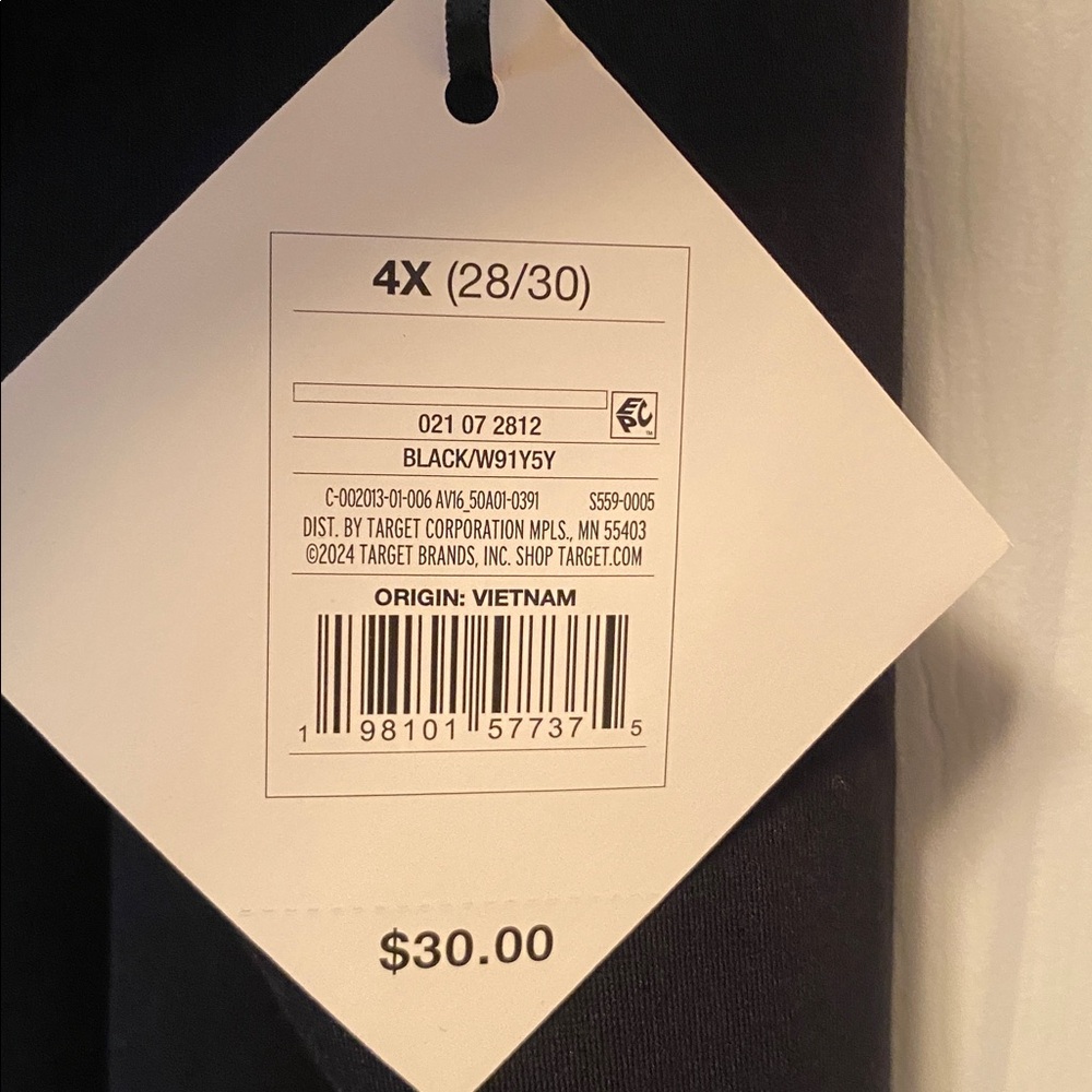 Ava & Viv Black Pull On Pants…size 4X (28/30) - Picture 5 of 5